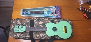 KALA Waterman Ukulele Teal Blue Soprano with Case and Book + Stitch Ukulele - Picture 1 of 7