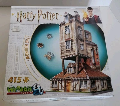 Rompecabezas Wrebbit 3-D Harry Potter La Madriguera Weasley Familia Hogar 3D 415 piezas Foto 1 de 4
