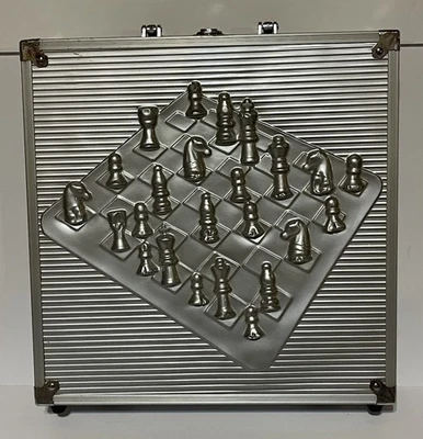 Cardinal 9 in 1 game set in metal case Chess Checkers… Complete - Image 1 of 4