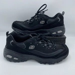 Scarpe da ginnastica donna Skechers D Lites larghe Fresh Start in pelle memory foam taglia UK 8 - Foto 1 di 14