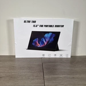 15.6Inch Portable Monitor,1080P USB-C HDMI Second External Monitor for Laptop,Pc - Picture 1 of 5