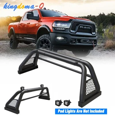 Fit 1994-2025 Dodge Ram 1500/2500/3500 Roll Sport Bar Chase Rack Bed Bar Steel Foto 1 de 4