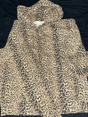 Saint Laurent Cheetah sudadera con capucha con cremallera Foto 1 de 4