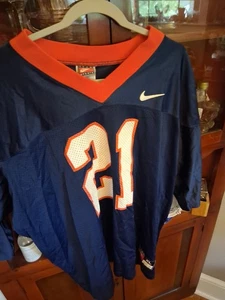 NFL Jesey Dark Blue And Orange UVA Team Nike Jersey Size XL No.21 - Picture 1 of 9