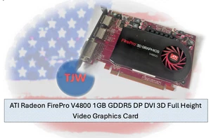 ATI Radeon FirePro V4800 1GB GDDR5 DP DVI 3D Full Height Video Graphics Card #2 - Picture 1 of 9
