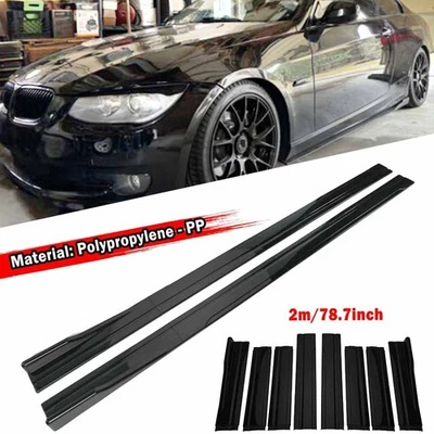 For BMW 440i 428i 430i xDrive 2DR 2014-2018 Side Skirts Splitter Extension Panel Foto 1 de 4
