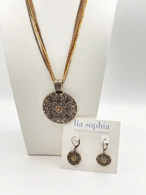 Juego de collar y pendientes Premier Designs 'ROSETTE' Foto 1 de 4