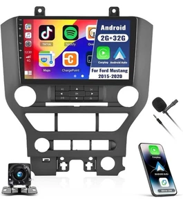 2+32GB Android 13 Car Radio Stereo For Ford Mustang 2015-2020 WIFI CarPlay +Cam - Picture 1 of 5