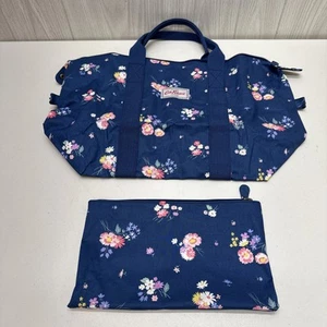 Cath Kidston Shopping Tote w/Pouch Cotton PVC Beach Travel Diaper Bag 19x11x7 - Picture 1 of 15