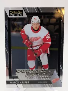 💥 Marco Kasper, Detroit Red Wings, 2023-24 OPC Platinum "Marquee Rookie" RC - Picture 1 of 2
