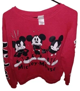 Disney Mickey Mouse Red Sweatshirt Youth XL 15-17 - Picture 1 of 3