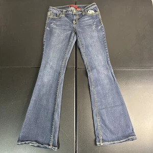 Zanadi Jeans Y2K Women's Size 9 Flare Denim Stretch Low Rise Pants (30x32) - Picture 1 of 8