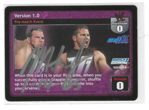 Matt Hardy Signed 2001 WWF Raw Deal Game Card WWE