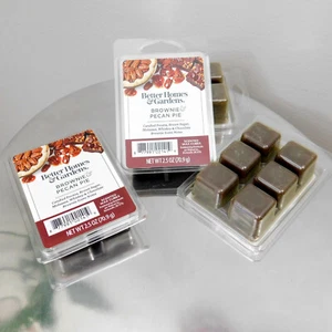 NEW Better Homes & Gardens Brownie Pecan Pie Scented Wax Cube Pack of 4 Set Lot - Picture 1 of 5