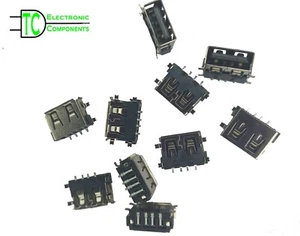 USB Typ A rechter Winkel PCB Buchse Port gecrimpt und flache Fläche verfügbar - Bild 1 von 16