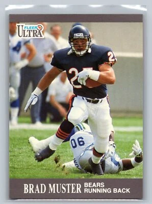 Brad Muster 1991 Ultra FOOTBALL #158 Chicago Bears - Image 1 of 2
