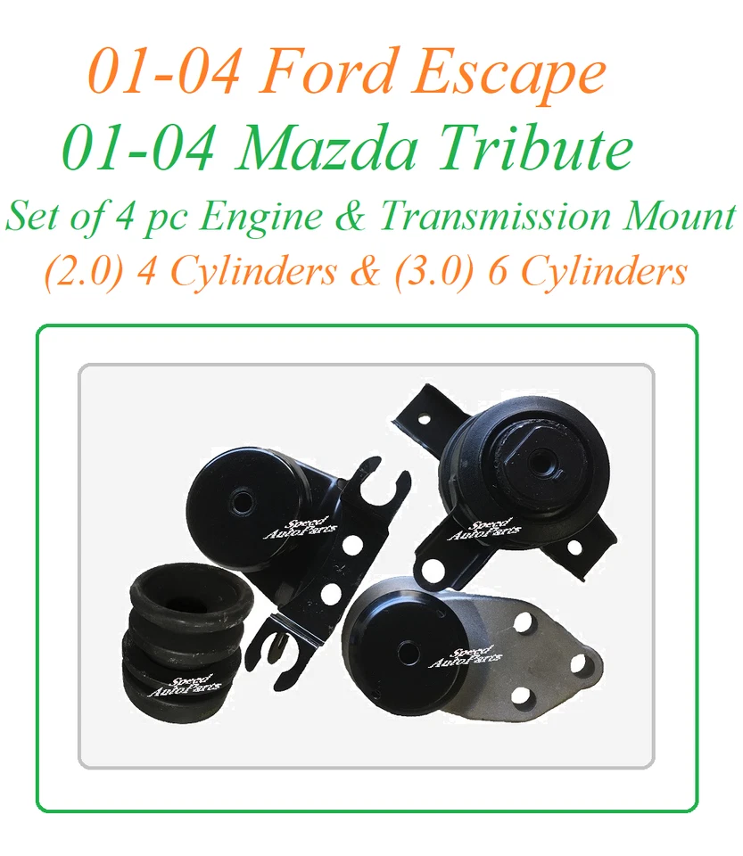 01-04 Ajuste Ford Escape Mazda Tribute 2.0 3.0 Motor Derecho Auto Transmisión Montaje Foto 1 de 1