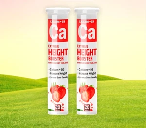 2pcs Extreme Height Booster Effervescent Tablet Natural Height Growth Enhancer - Picture 1 of 2