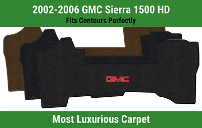 Alfombra de primera fila Lloyd Luxe para GMC Sierra 1500 HD del 02-06 con logotipo rojo GMC 1 Foto 1 de 4