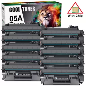 1-10x Hi-Yield CE505A Toner Cartridge For HP 05A LaserJet P2035 2055dn P2050 LOT - Picture 1 of 16