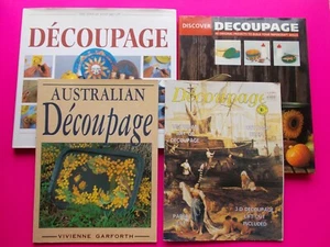 STEP-by-STEP DECOUPAGE GUIDE BOOKS - DISCOVER / AUSTRALIAN / PAPERCRAFT / MOTIFS - Picture 1 of 13