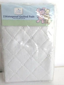 "Almohadillas acolchadas impermeables Small Wonders 2 vinilo poliéster blanco 18"" x 27" - Imagen 1 de 5