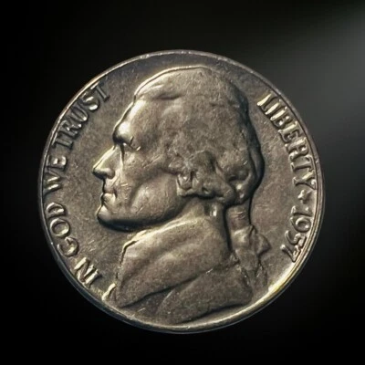 1957 P Philadelphia Jefferson Nickel Brilliant Uncirculated (BU) - Image 1 of 2