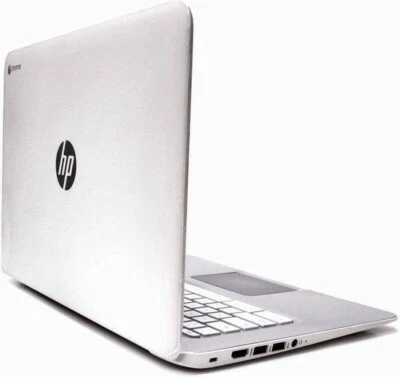 HP White Chromebook laptop 14.0" 16GB SSD 4GB  HDMI Usb 3  WiFi webcam Chrome OS - Image 1 of 4