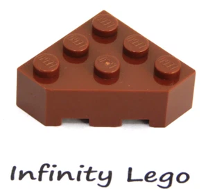 6 LEGO Reddish Brown Wedge Brick 3 x 3 without Corner (30505) - (6 Pieces) - Imagen 1 de 1