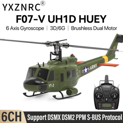 YUXIANG F07-V UH-1 Huey 6-Axis Gyro 6CH 3D Flying Brushless RC Helicopter - Image 1 of 4