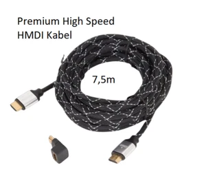 CableMax Premium HDMI Cable 4K Ultra HD 7,5m Alta Velocidad 1080P Ángulo Ethernet - Imagen 1 de 3