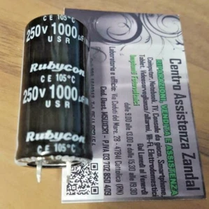 1 CONDENSATORE ELETTROLITICO VERTICALE 1000uF 250V VOLT 105° 25x45 PASSO 10mm - Bild 1 von 1
