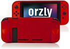 Orzly Grip Case for Nintendo Switch - Protective Back Cover in Red