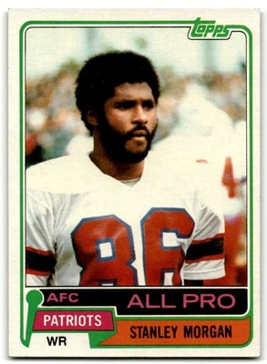 1981 Topps #290 Stanley Morgan New England Patriots - Image 1 of 2