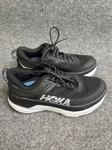 Hoka One One Bondi 7 schwarz weiß Low-Top Sportschuhe Damengröße US 6 - Bild 1 von 11