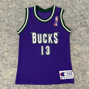 VTG Champion Glenn Robinson Milwaukee Bucks Jersey #13 Youth S 6–8 Purple NBA - Picture 1 of 7