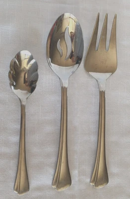 REED & BARTON Select Stainless EAST HAMPTON Flatware serving set of 3 - Image 1 of 4