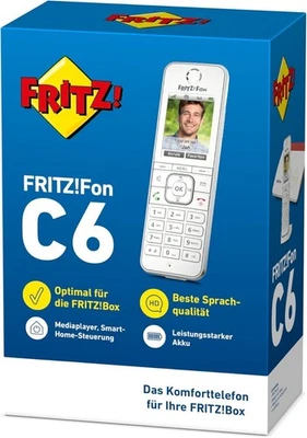 AVM FRITZ!Fon C6 | DECT-Komforttelefon | Weiß | SEHR GUT - Bild 1 von 4