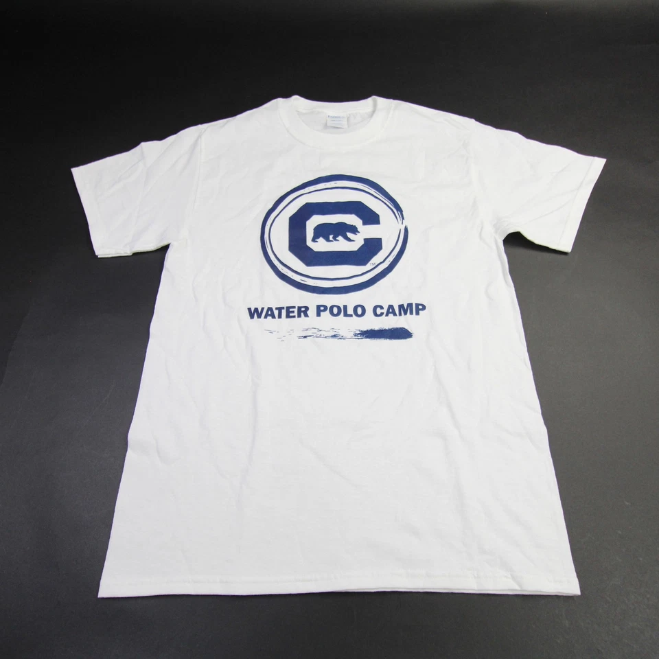 Camisa de manga corta California Golden Bears Port & Company blanca para hombre nueva Foto 1 de 1