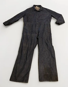 1960’s Men’s Casey Jones Brand Denim Coveralls Size Large - Picture 1 of 11