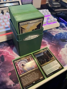 💥 Magic: The Gathering 100-Card Custom Commander Deck — SOLDIERS and AURAS W/G - Picture 1 of 3
