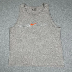 Nike Tank Top Mens XL Grey Sleeveless Logo Casual Athletic - Picture 1 of 9