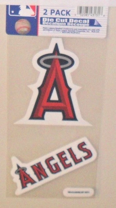 MLB ANAHEIM ANGELS 2 4X4 DECALS FAST FREE SHIPPING - Image 1 of 1