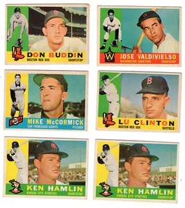 1960 TOPPS BASEBALL HIGH # CARD LOT. PLEASE READ DESCRIPTION. FREE SHIPPING! - Picture 1 of 2