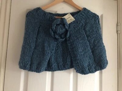 Cherokee Teal Corsage Cape One Size - Image 1 of 4