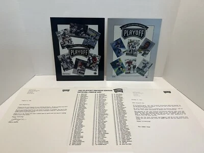 Playoff NFL Tekchrome 1993 edición de vista previa hoja promocional, Emmitt Smith, Elway, Young Foto 1 de 4