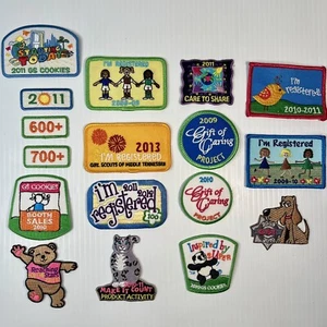 Girl Scout Badge lot of 17 different New 2010-2012 - Picture 1 of 15