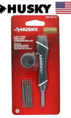 JUEGO DE DESTORNILLADORES DE PRECISIÓN 8 EN 1 CON PUNTA DE ESTRELLA T6 T8 T10 15 - Image 1 of 4