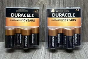 LOT OF 8 Duracell C4 Coppertop Alkaline Batteries 1.5 V 2x4 (MN1400R4) EXP 2030+ - Picture 1 of 1