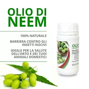 Olio di Neem insetticida repellente biologico orto giardino 100% naturale 250ml - Foto 1 di 7